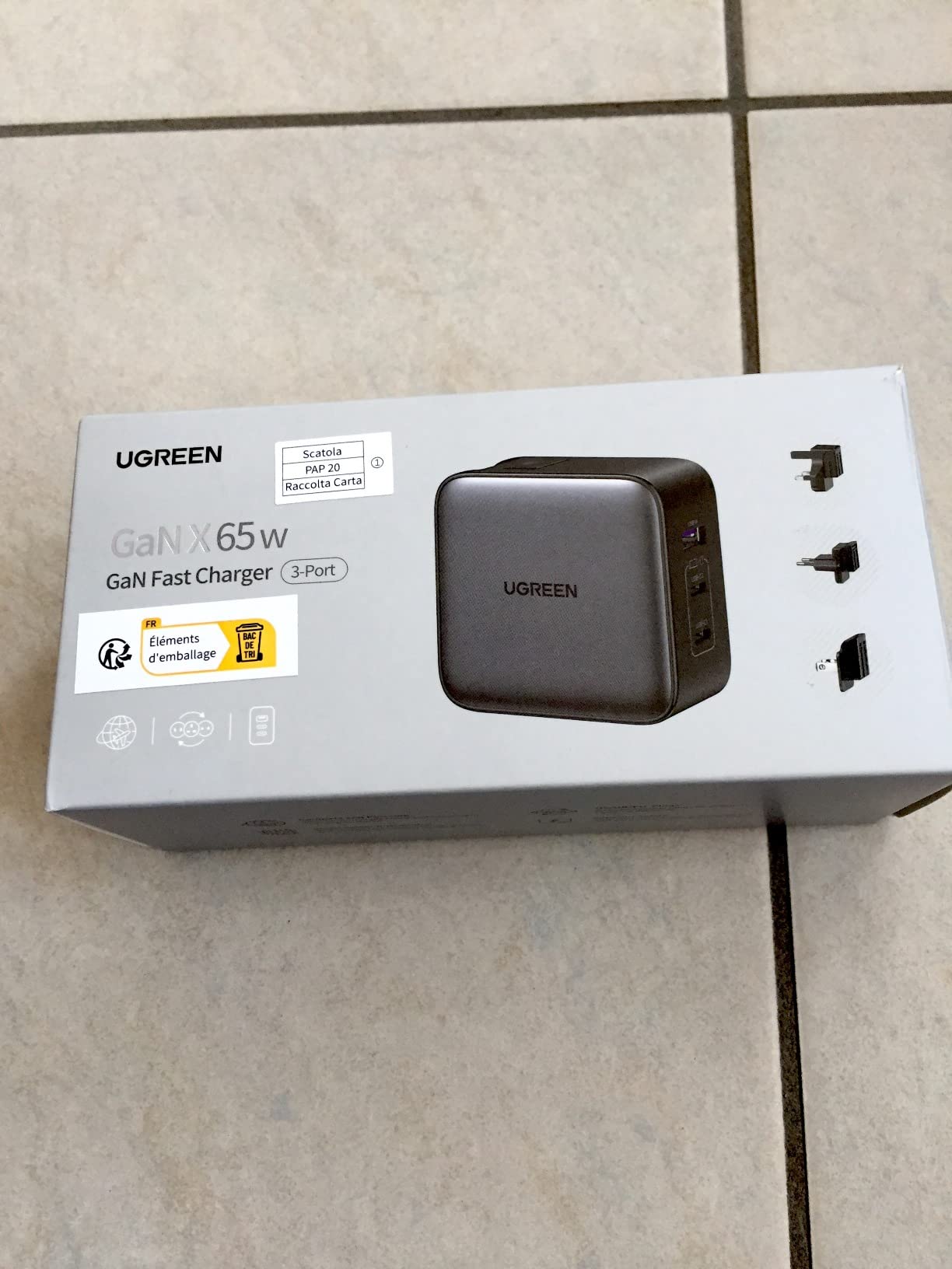 UGREEN Nexode 65W USB C Ladegerät 3-Port
